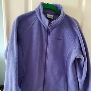 Young Ladies Columbia Purple Fleece jacket